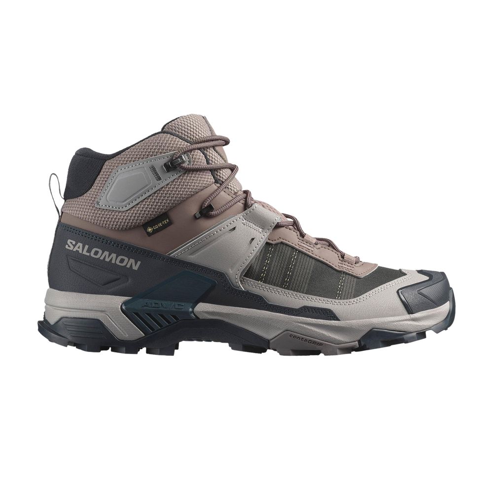 Salomon X Ultra 5 Mid GORE-TEX 'Iron Dark Navy' | Grey | Men's Size 8 - L47854800