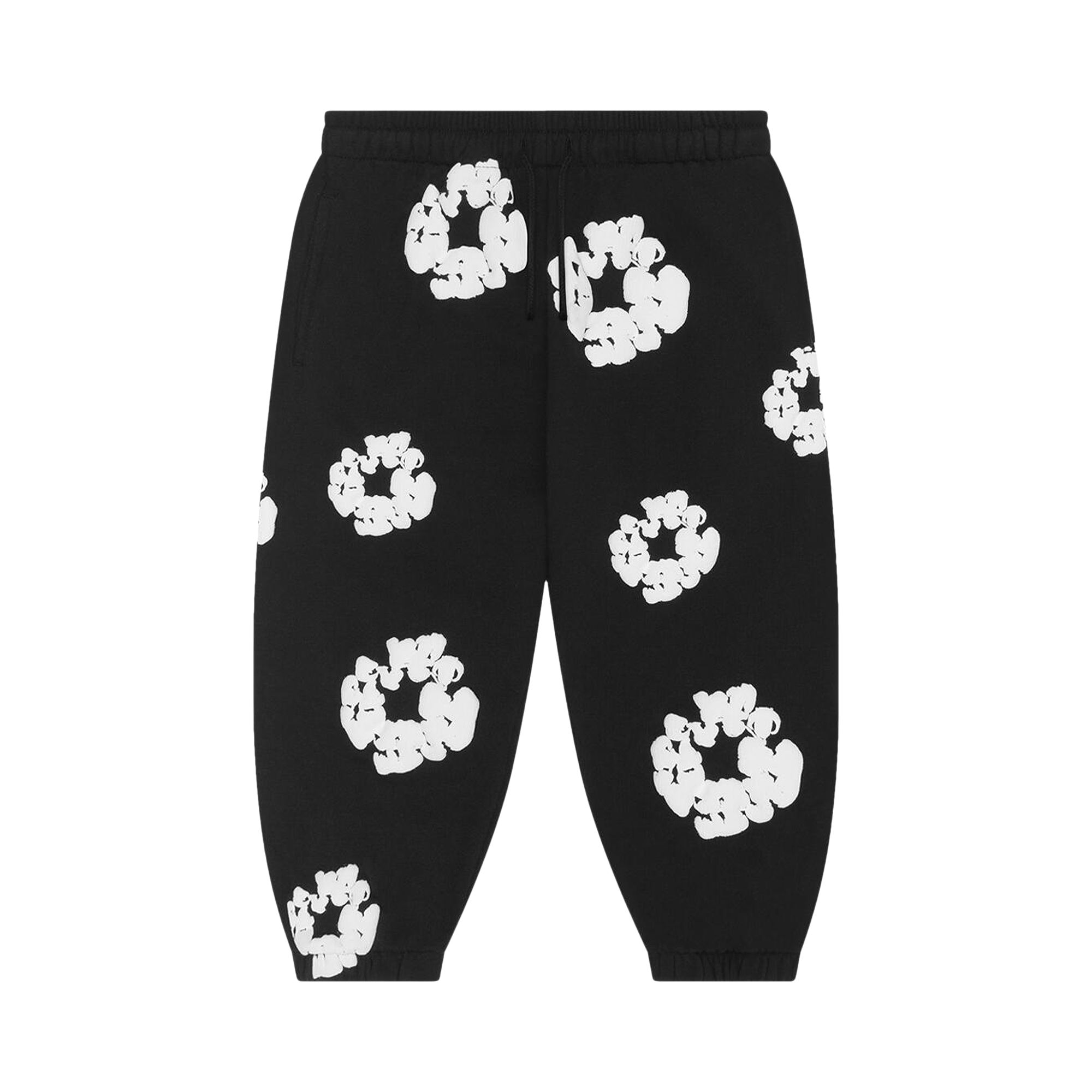 Pre-owned Denim Tears Wreath Sweatpants 'black' | Kid's Size M