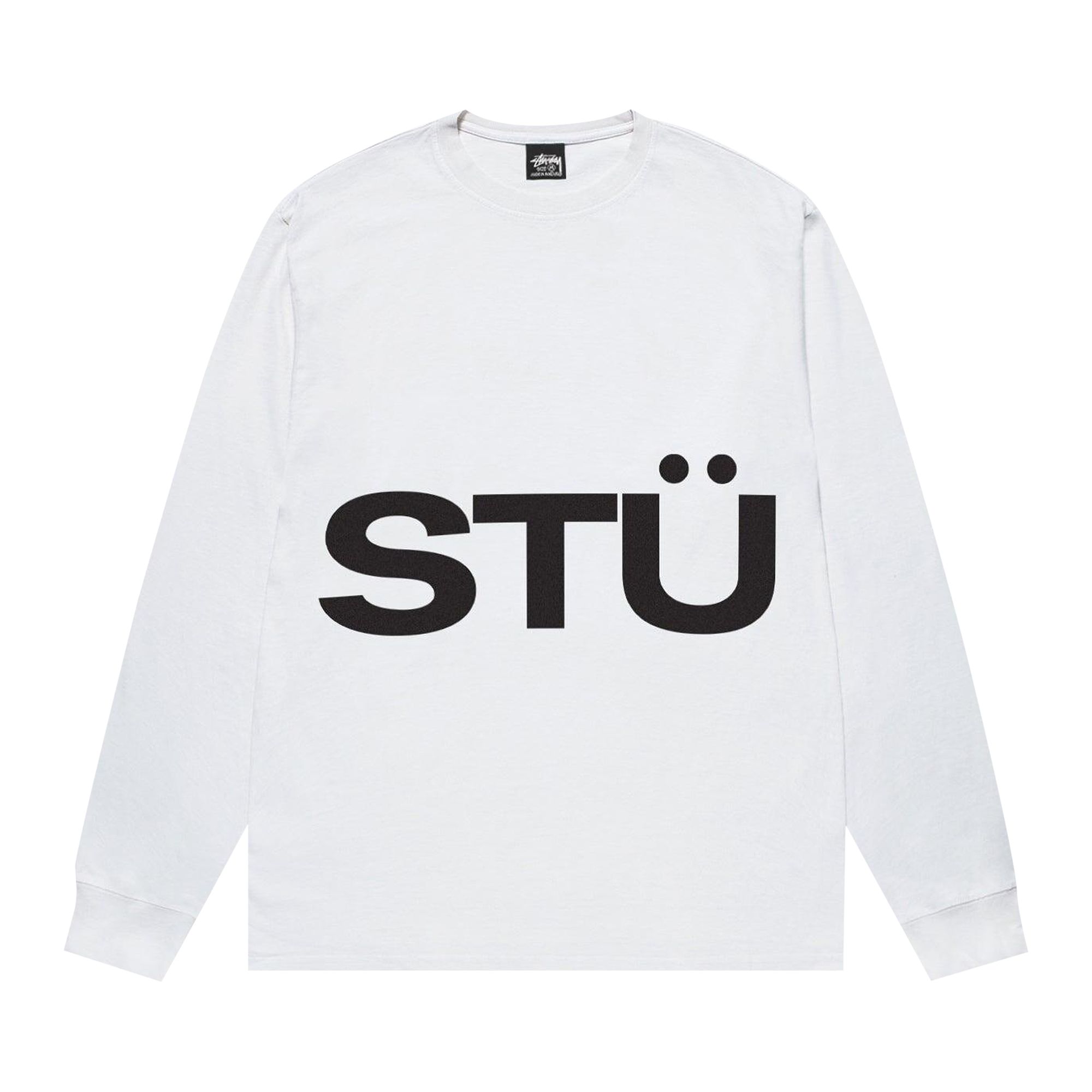 Pre-owned Stussy All Caps Long-sleeve Tee 'white' | Men's Size Xl