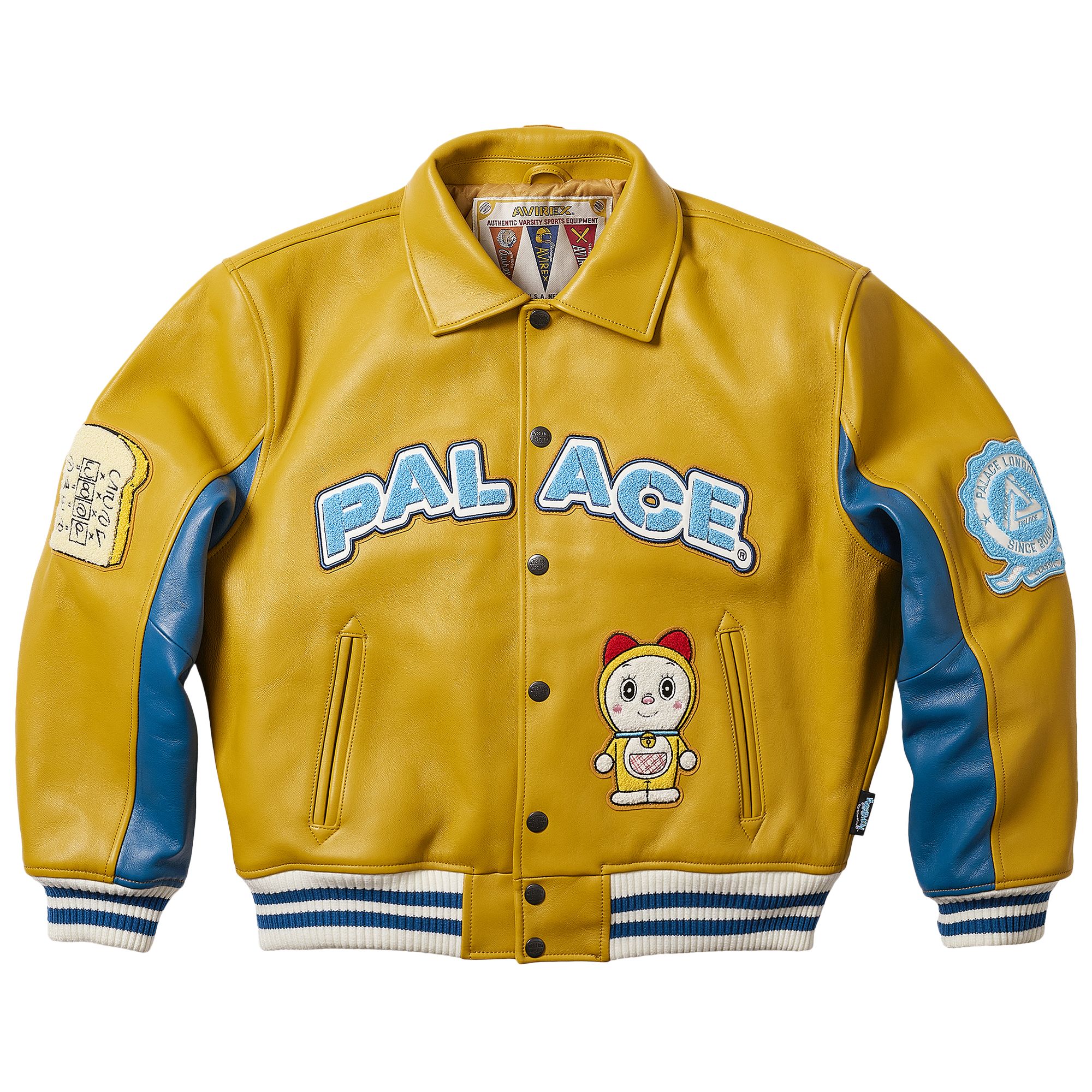 Pre-owned Palace X Doraemon Avirex Jacket 'yellow' | Men's Size M