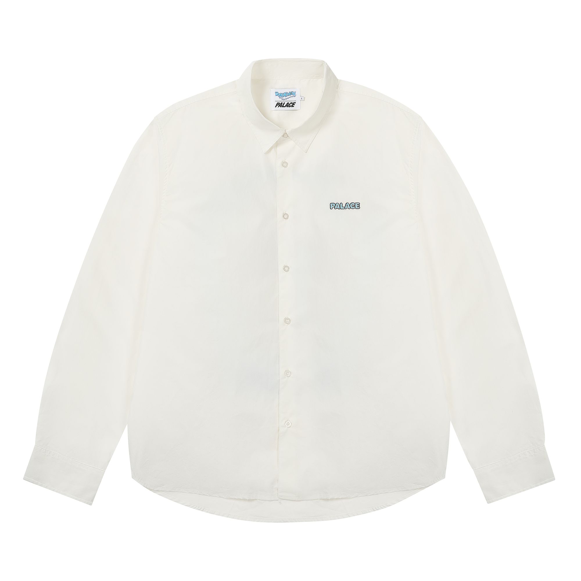 Pre-owned Palace X Doraemon Shirt 'white' | Men's Size Xl