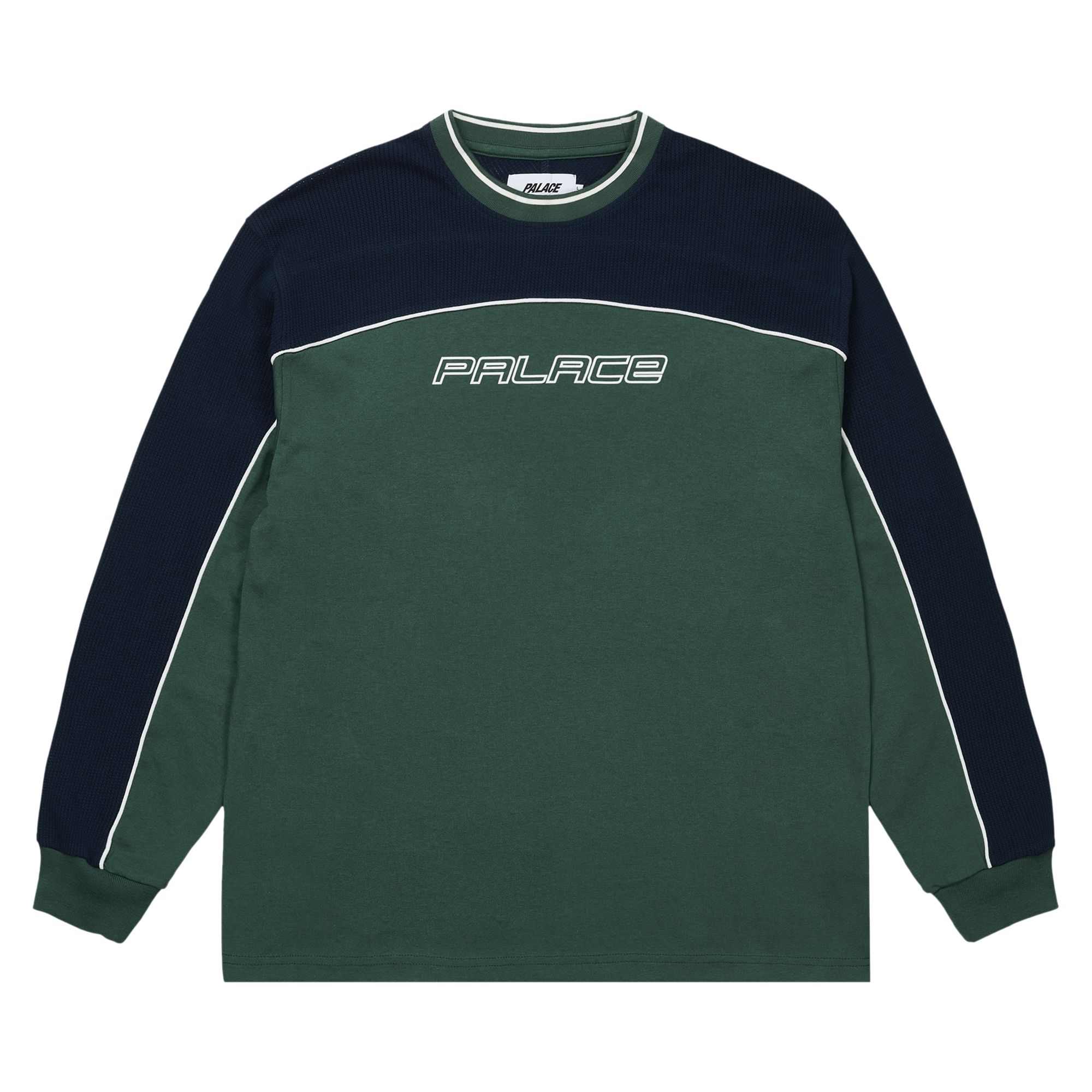 Pre-owned Palace Mesh Panel Long-sleeve 'racey Green' | Men's Size M