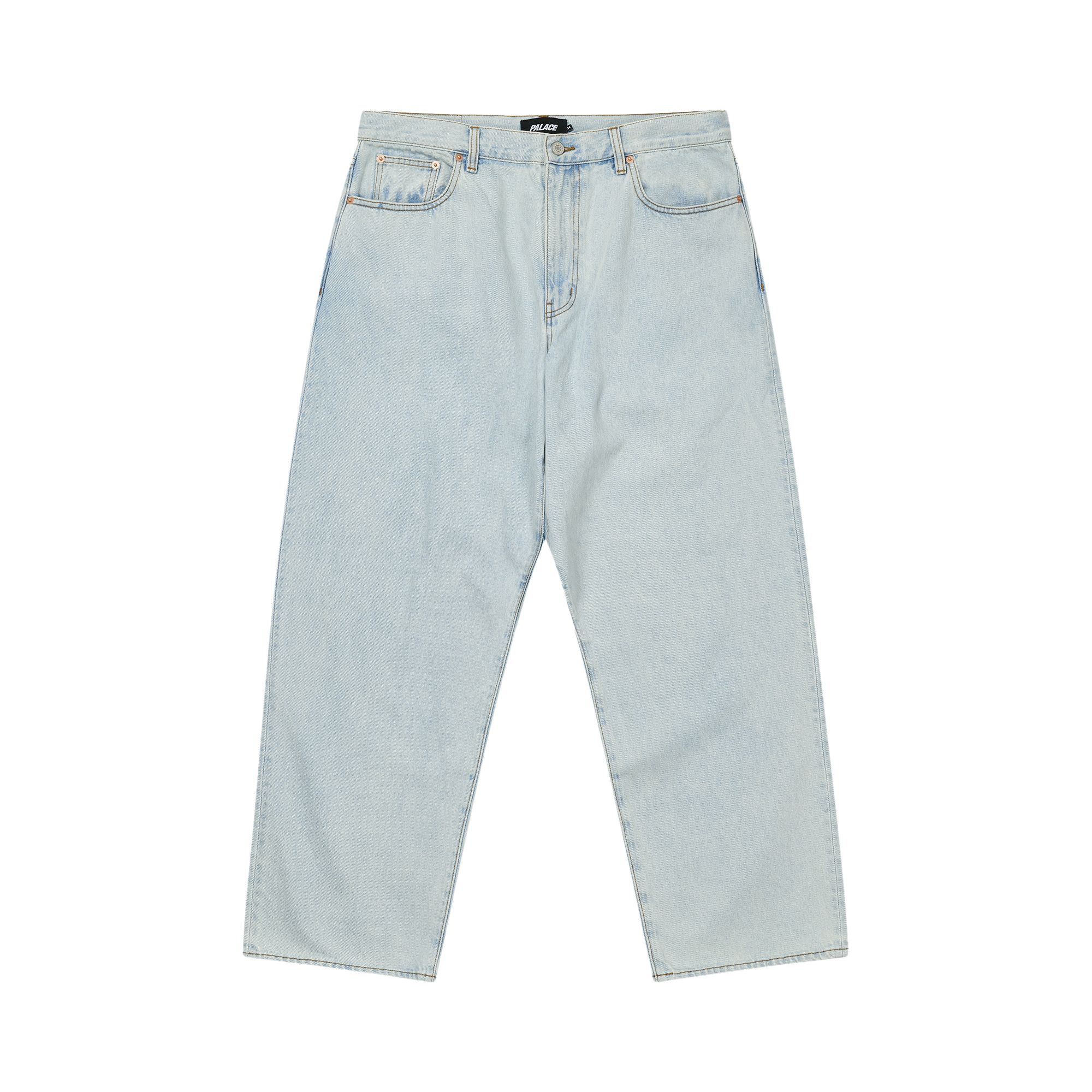 Pre-owned Palace P90 Baggy Jean 'stone Wash' | Grey | Men's Size 32 In Gray