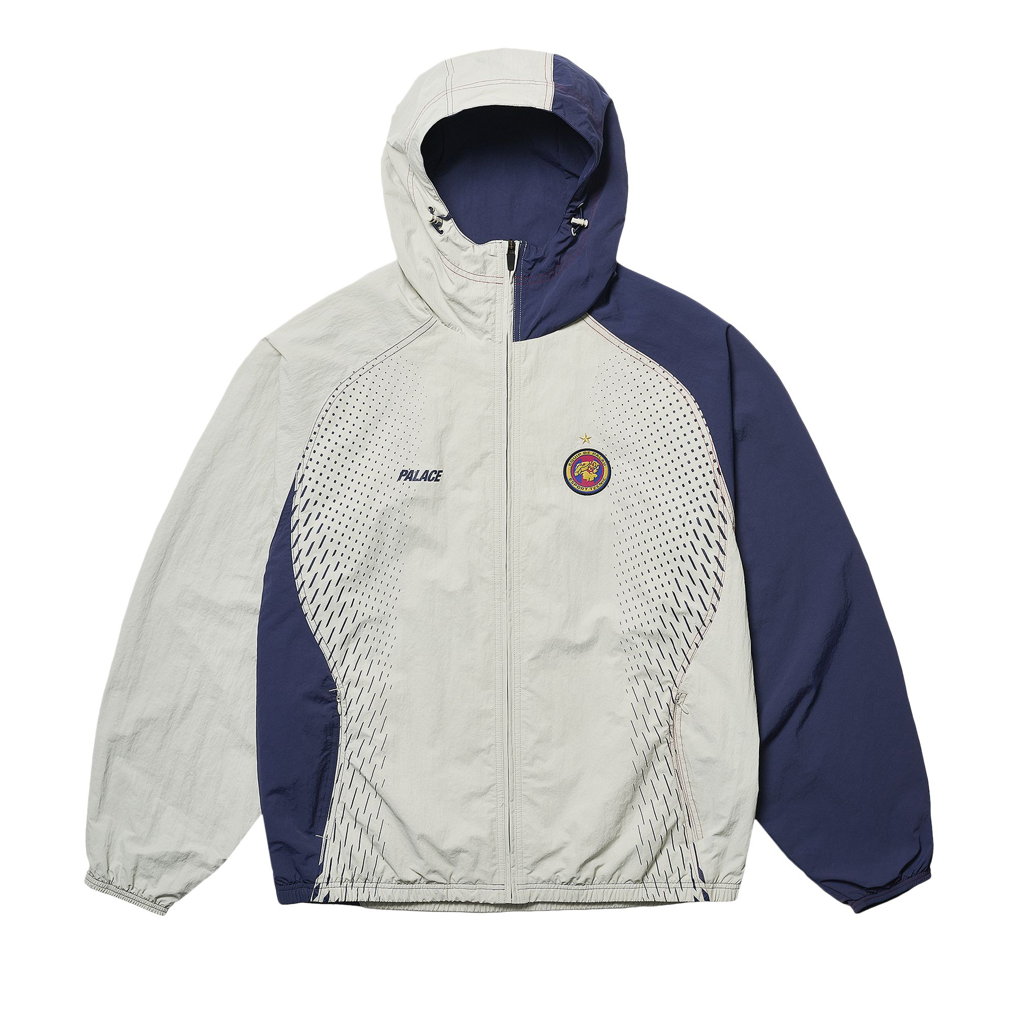 Pre-owned Palace Pro Team Hooded Shell Jacket 'grey' | Men's Size L In Gray