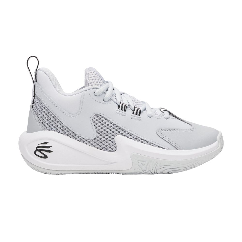 Pre-owned Under Armour Curry 3zer0 25 Sde Ps 'halo Grey' | Kid's Size 11.5 In Gray