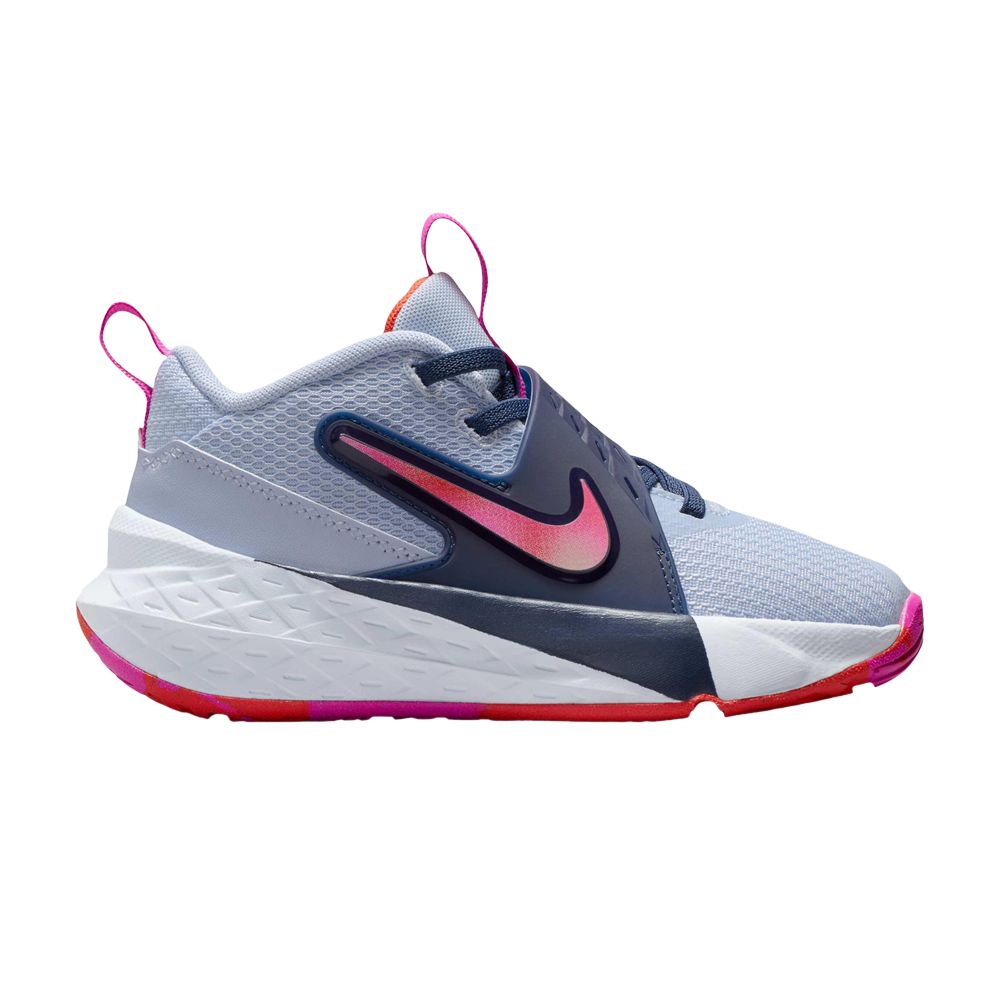 Nike Team Hustle D12 PS 'Ghost Fire Pink' | Blue | Kid's Size 13.5 - HF6280-005