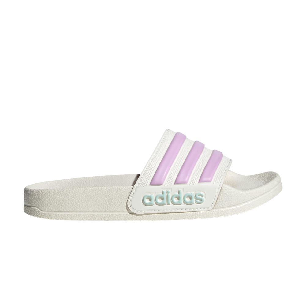 adidas Adilette Shower K 'Off White Bliss Lilac' | Cream | Kid's Size 4 - JP5784