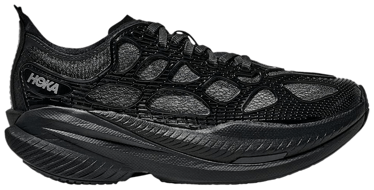 HOKA Mach X Caged Black Midnight Blue