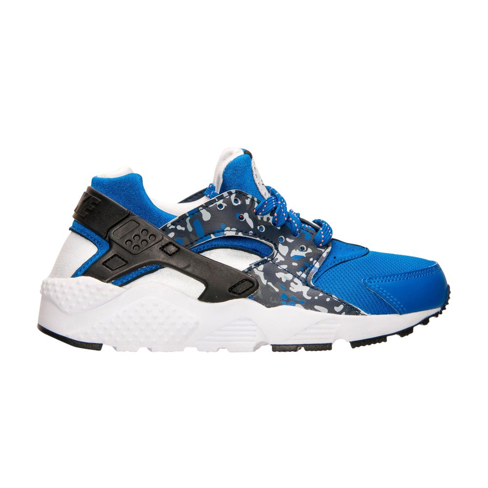 Nike Huarache Run Print GS 'Game Royal Camo' | Blue | Kid's Size 5 - 704943-400