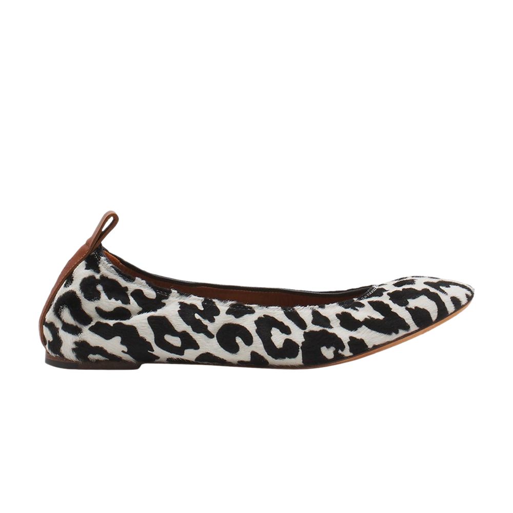 Pre-owned Lanvin Wmns The Ballerina Flat 'leopard' | Black | Women's Size 36
