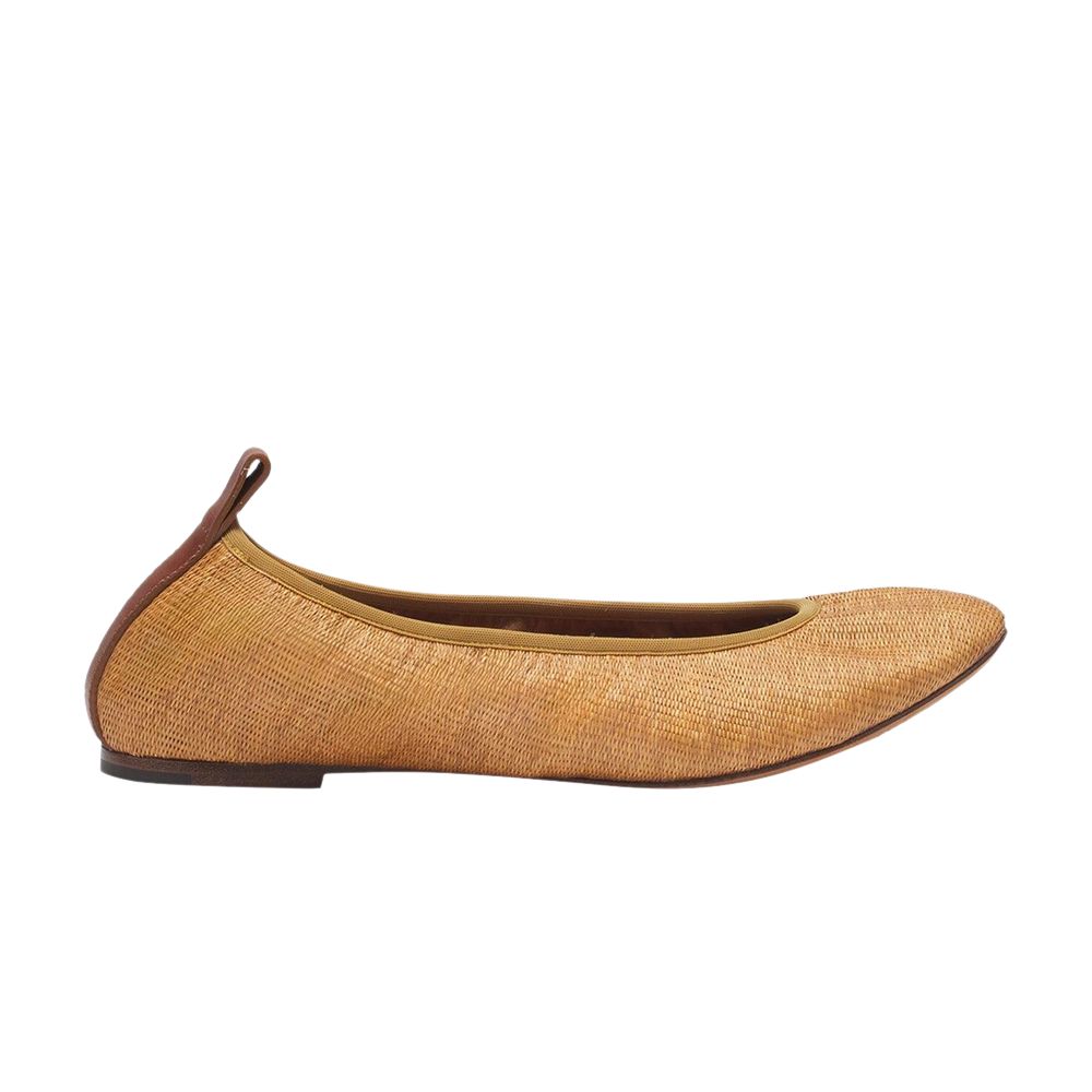 Pre-owned Lanvin Wmns The Ballerina Flat 'marron' | Tan | Women's Size 38 In Brown