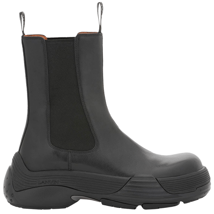 Lanvin Wmns Flash X Bold Chelsea Leather Boot Black