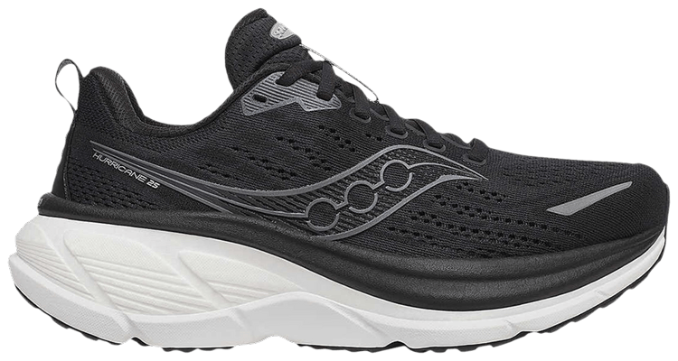 Saucony Wmns Wmns Hurricane 25 Wide Black White