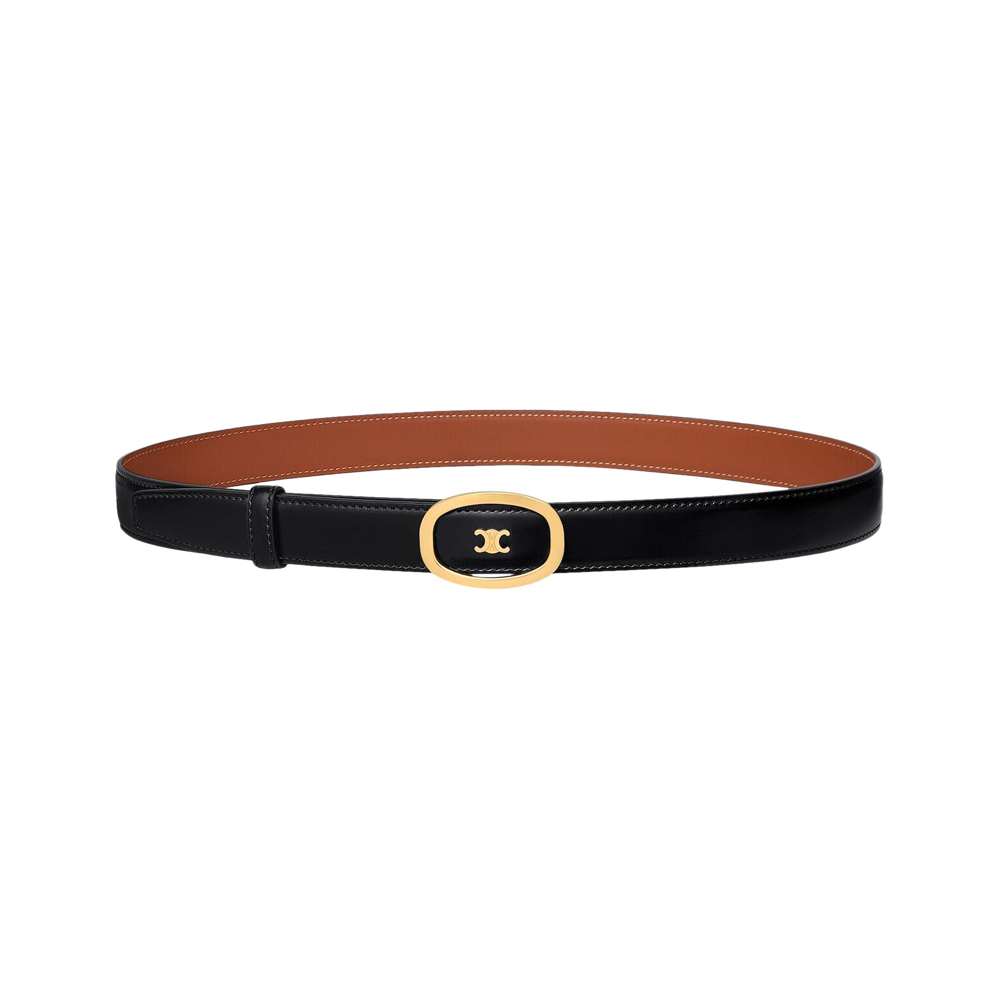 Pre-owned Celine Reversible Alix Belt 'black/tan' | Women's Size 90