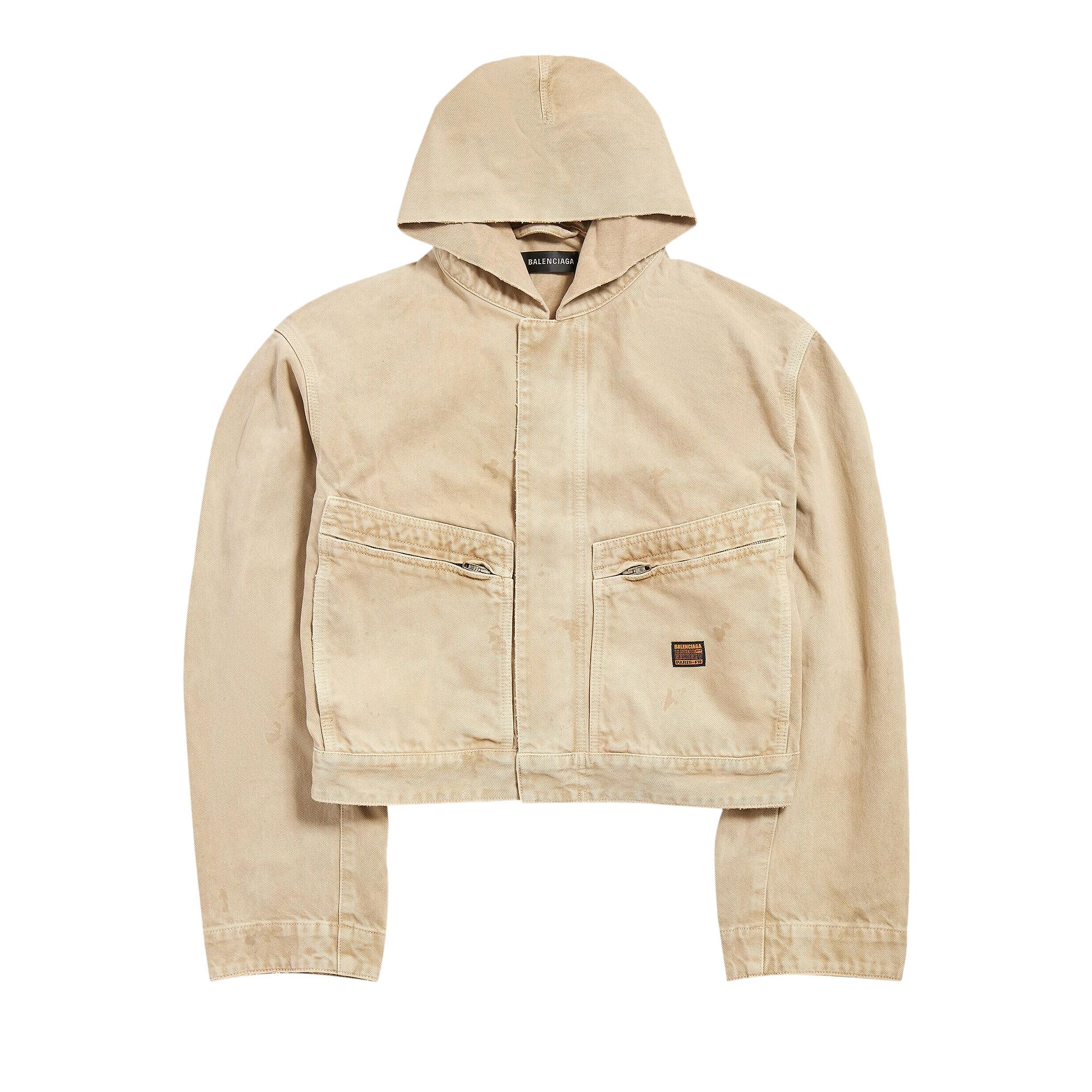 Pre-owned Balenciaga Workwear Jacket 'beige' | Tan | Men's Size 50 In Brown