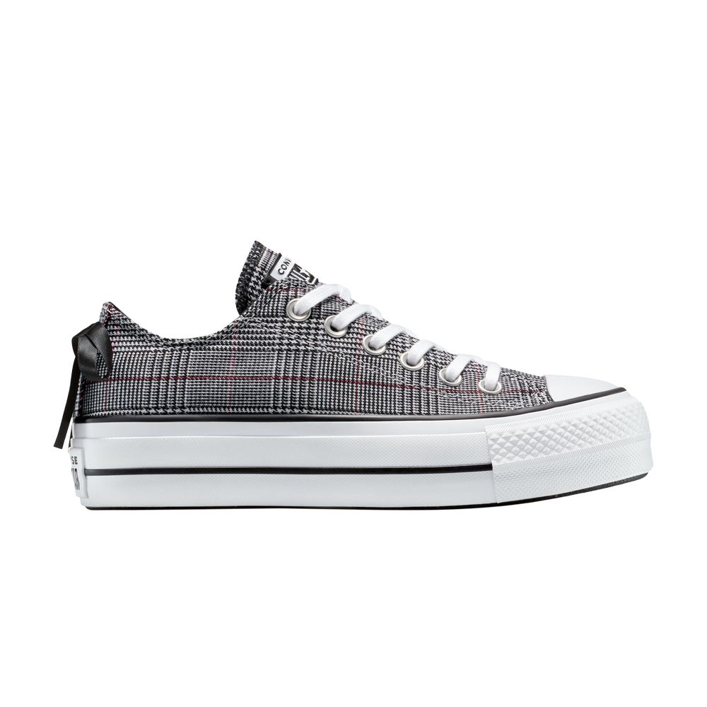 Pre-owned Converse Wmns Chuck Taylor All Star Lift Platform Low 'plaid' | White | Women's Size 5.5