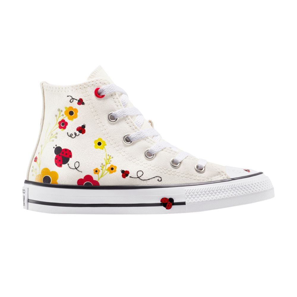 Pre-owned Converse Chuck Taylor All Star High Ps 'ladybugs' | White | Kid's Size 13.5