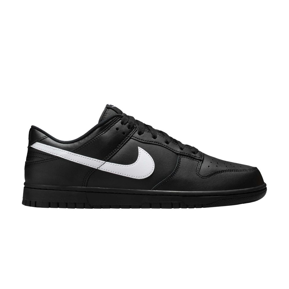 Nike Dunk Low 'Black White Swoosh' | Men's Size 8.5 - IO7606-010
