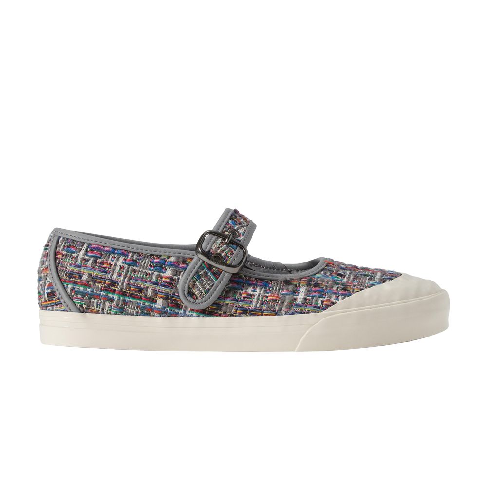 Pre-owned Vans Wmns Premium Mary Jane Lowpro 'tweed Pack - Frost Grey' | Women's Size 8.5 In Gray