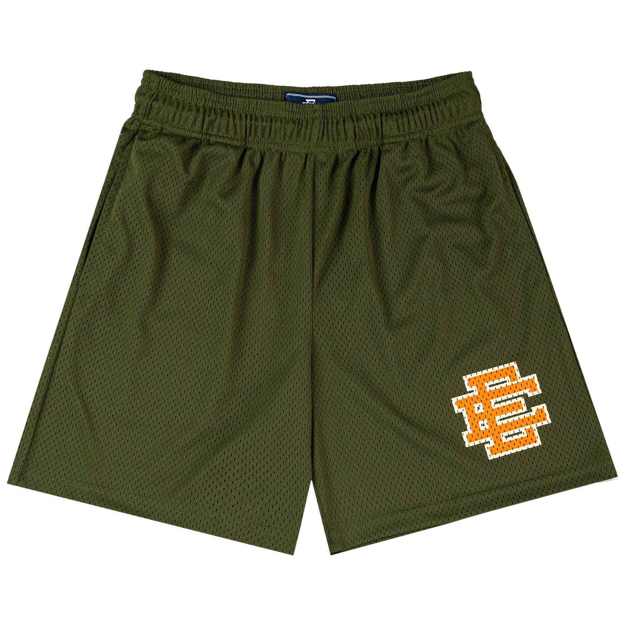 Pre-owned Eric Emanuel Ee Basic Short 'orange' | Green | Men's Size Xl