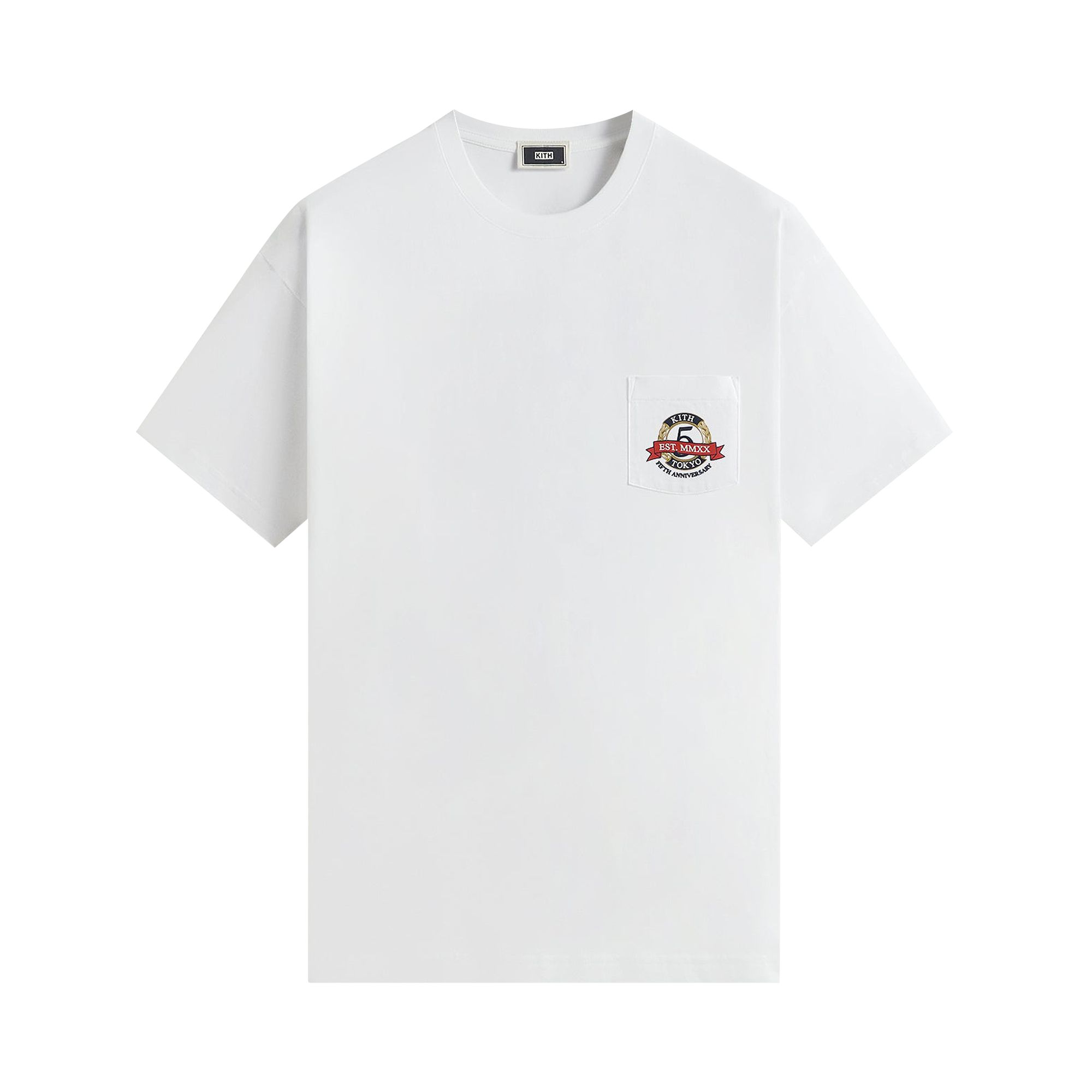 Pre-owned Kith Tokyo 5 Year Anniversary Pocket Tee 'white' | Men's Size Xl