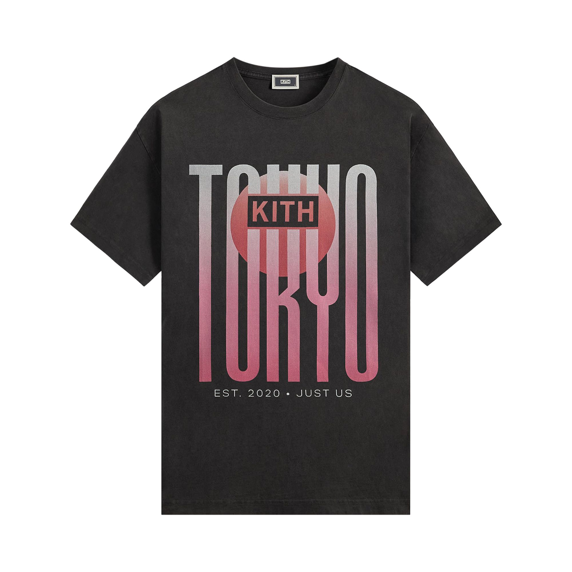 Pre-owned Kith Tokyo Classic Logo Vintage Tee 'black' | Men's Size L