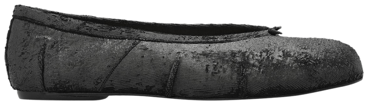 Maison Margiela Wmns Tabi Ballerina Black Distressed