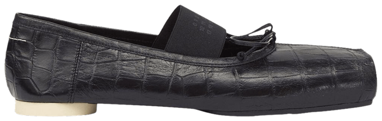 MM6 Maison Margiela Wmns Anatomic Ballerinas Black Croc