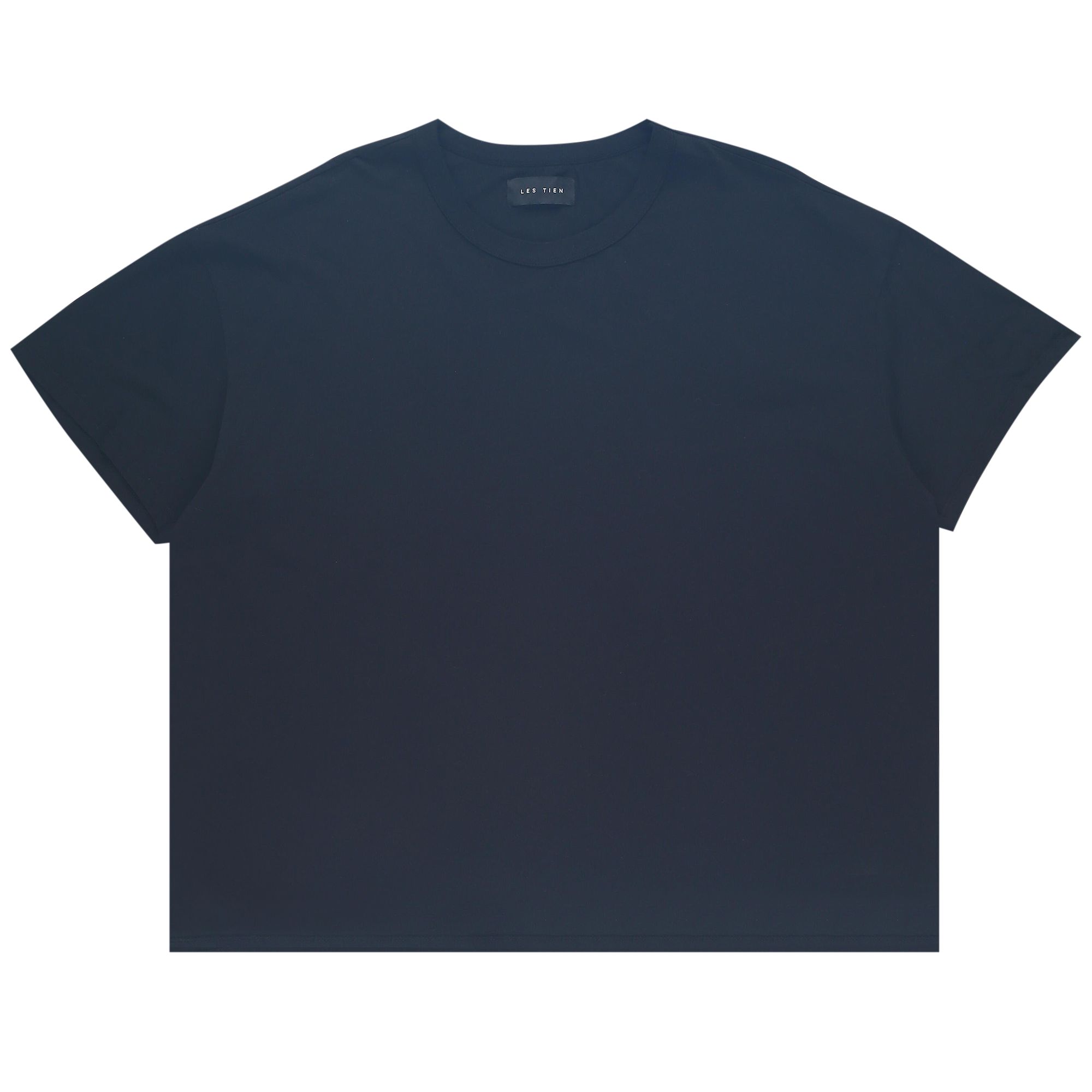 Pre-owned Les Tien Binded Neck Oversized T-shirt 'jet Black' | Men's Size M