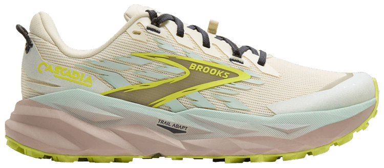 Brooks Wmns Cascadia 19 Coconut Misty Blue