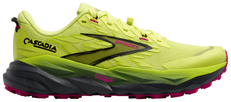 Brooks Wmns Cascadia 19 Sunny Lime Magenta