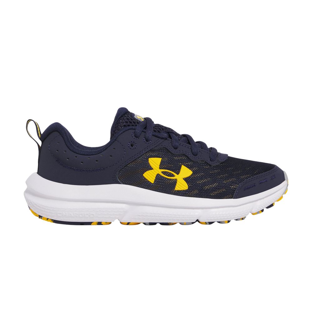 Pre-owned Under Armour Assert 10 Ac Gs 'midnight Navy Campus Gold' | Blue | Kid's Size 4