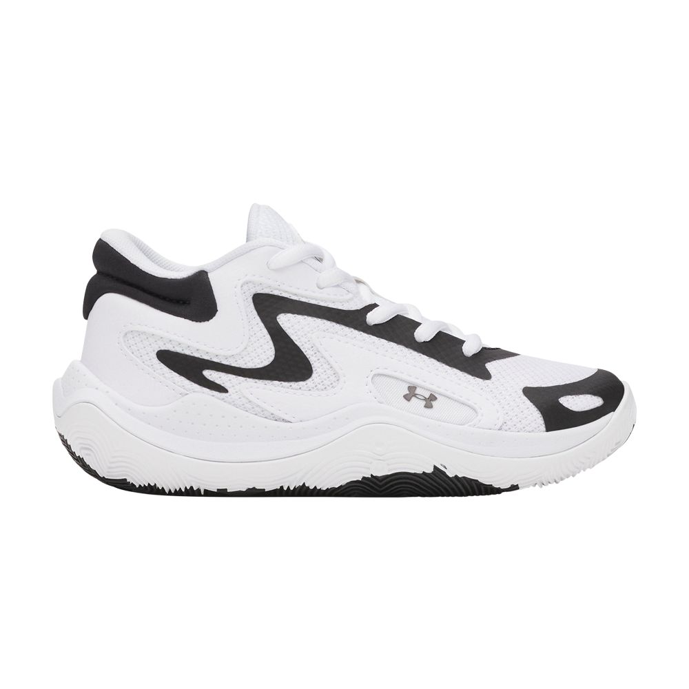Pre-owned Under Armour Jet '25 Ps 'white Black' | Kid's Size 12