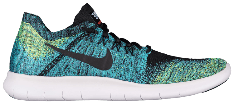 Nike Free RN Flyknit 2017 Black Chlorine Blue