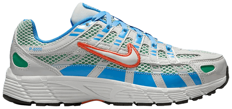 Nike P 6000 GS White University Blue Green