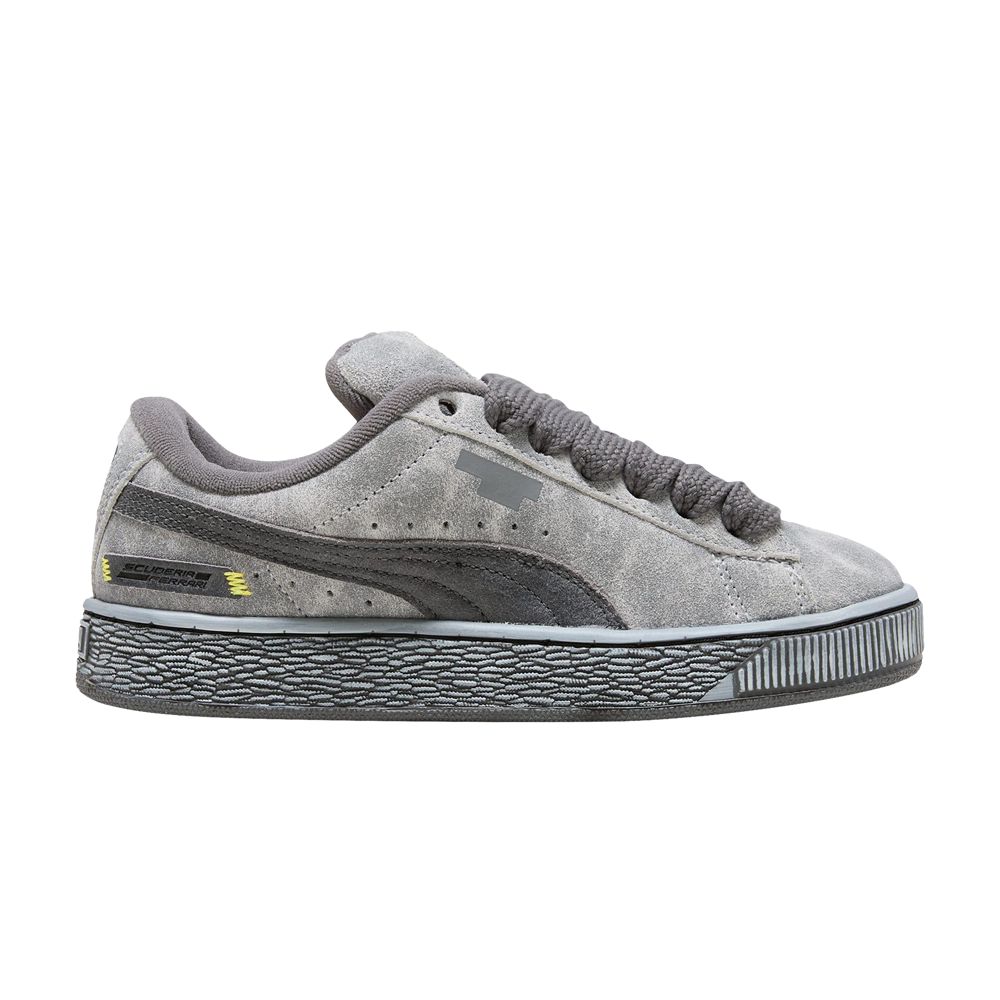 Puma Scuderia Ferrari x Suede XL Big Kid 'Desert Sun Pack - Black' | Grey | Kid's Size 6 - 309038-02
