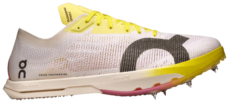 ON Cloudspike Citius 2 White Yellow Raspberry