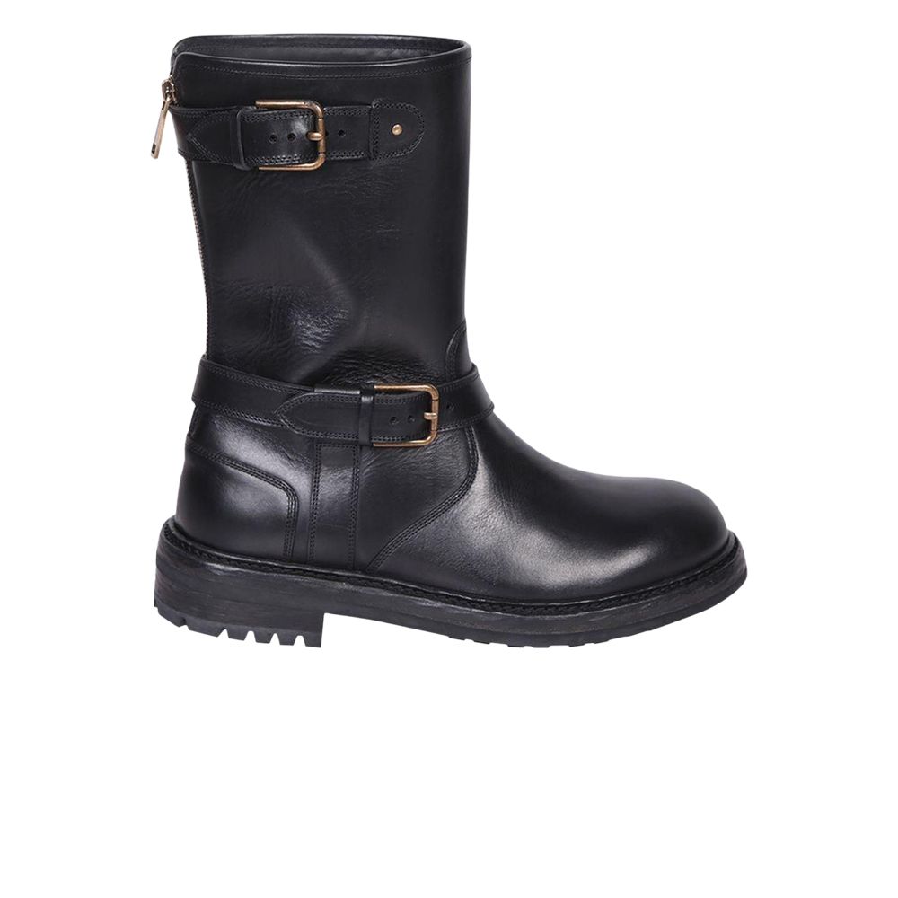 Pre-owned Dolce & Gabbana Biker Boots 'black' | Men's Size 40