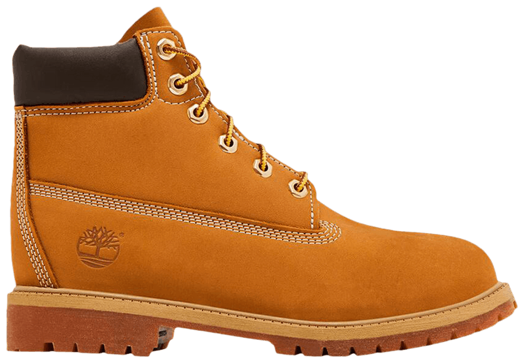 Timberland 6 Inch Waterproof Premium Boot Junior Wide Wheat