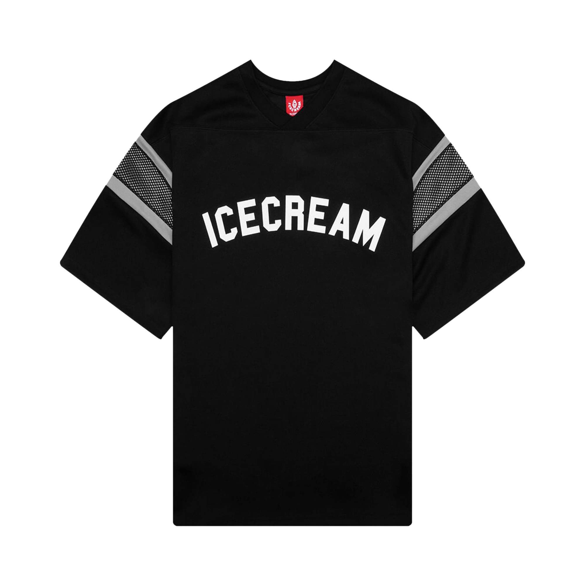 Pre-owned Icecream Pass Short-sleeve Knit Crop Fit Shirt 'black' | Men's Size Xxl