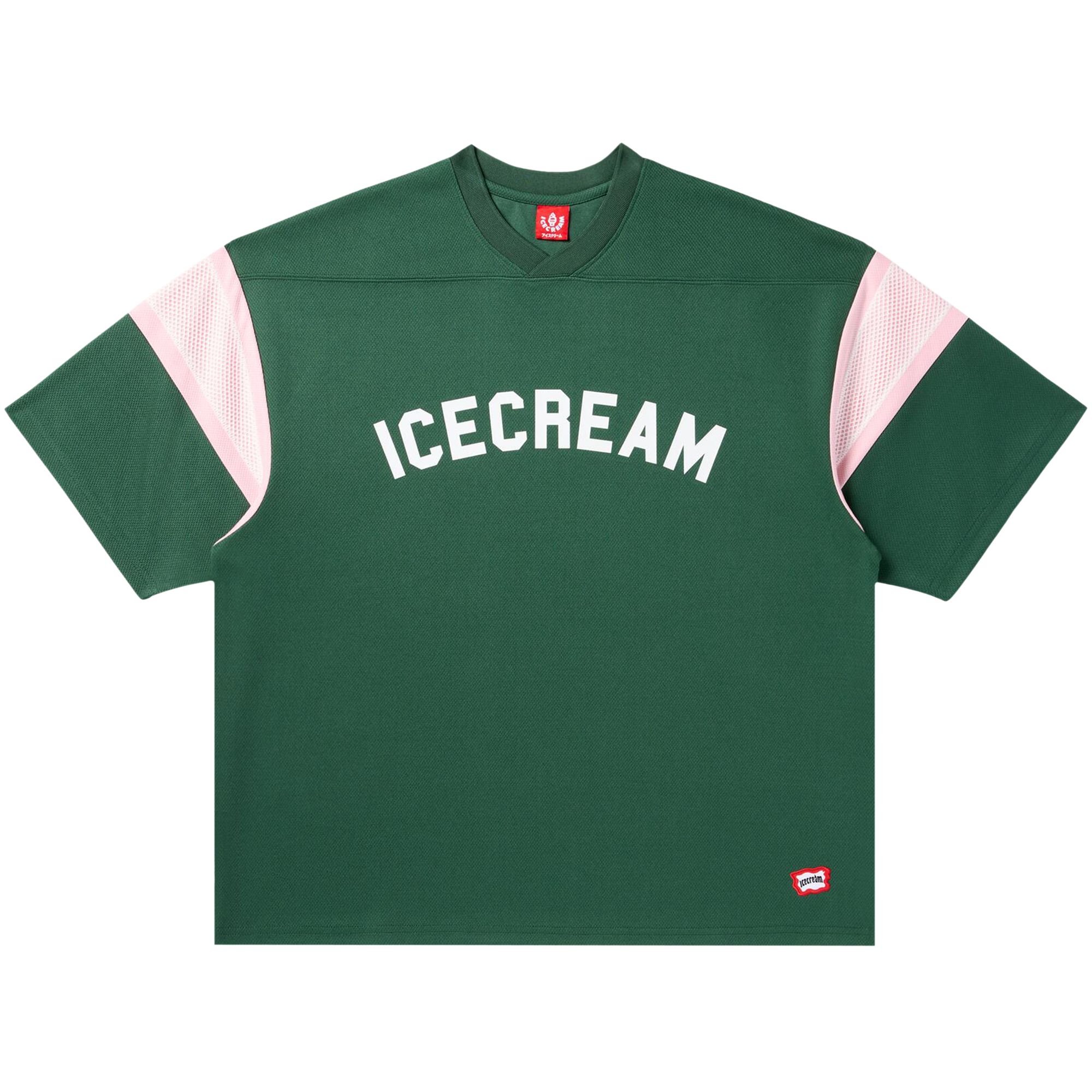Pre-owned Icecream Pass Short-sleeve Knit Crop Fit Shirt 'jolly Green' | Men's Size S