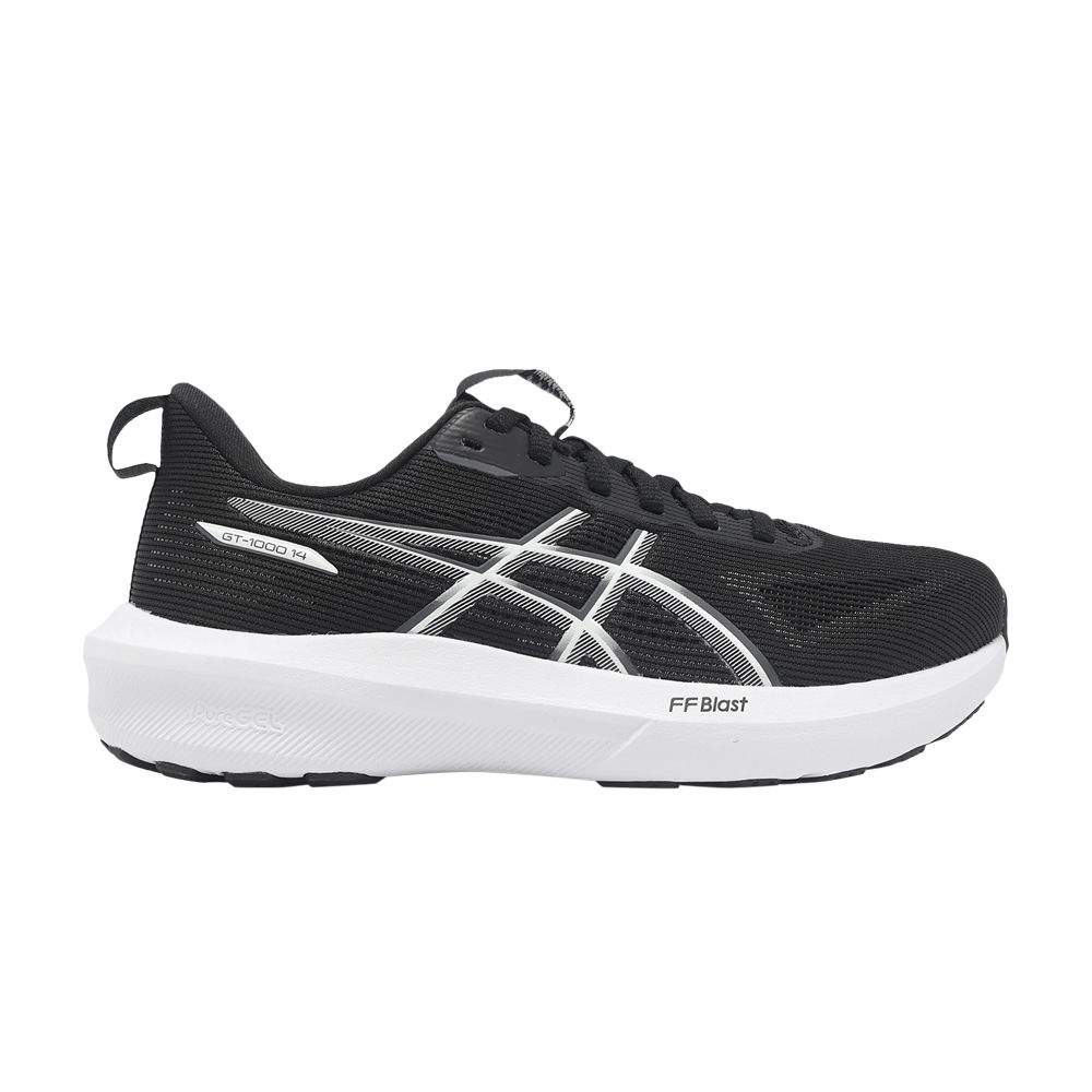 ASICS Wmns GT 1000 14 Wide 'Black White' | Women's Size 7 - 1012B858-002