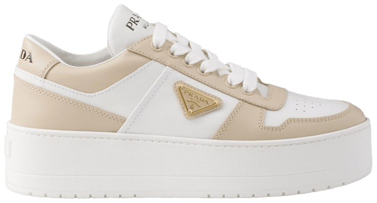 Prada Wmns Downtown Leather Desert White