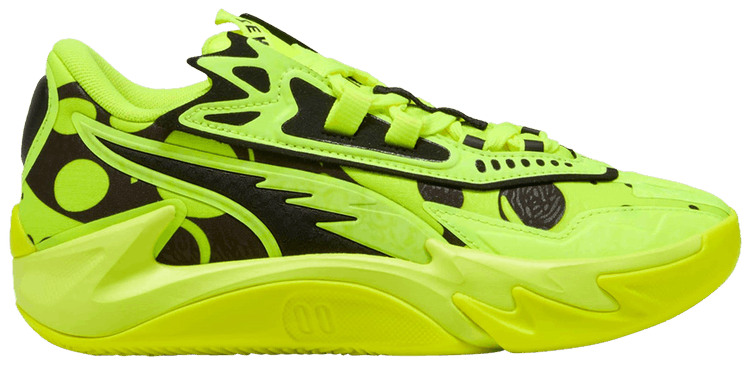 Puma Scoot Zeros 2 Big Kid Yellow Alert Black