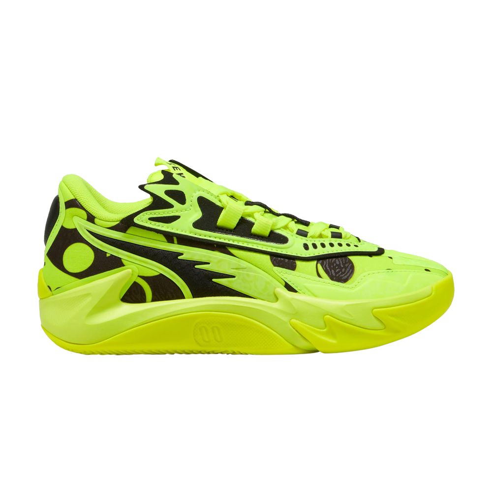 Puma Scoot Zeros 2 Big Kid 'Yellow Alert Black' | Kid's Size 4 - 312230-02