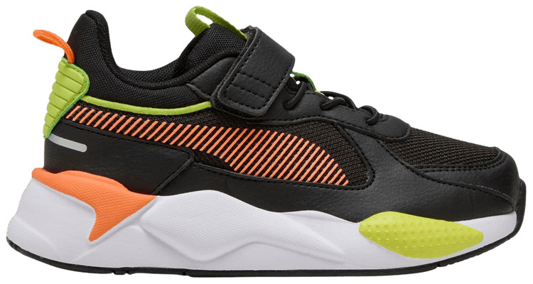 Puma RS X Little Kid Black Orange Glo
