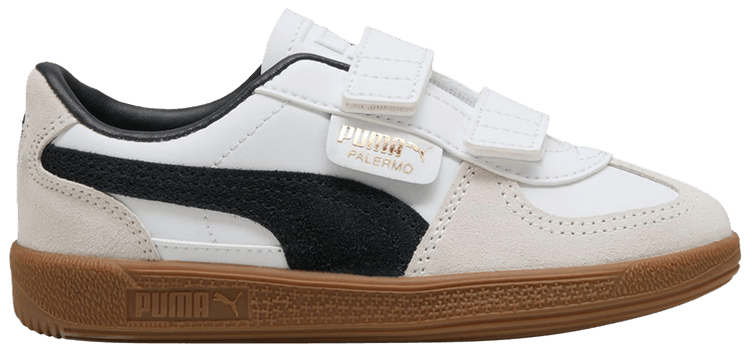 Puma Palermo Elevata Leather Little Kid White Vapor Grey Gum