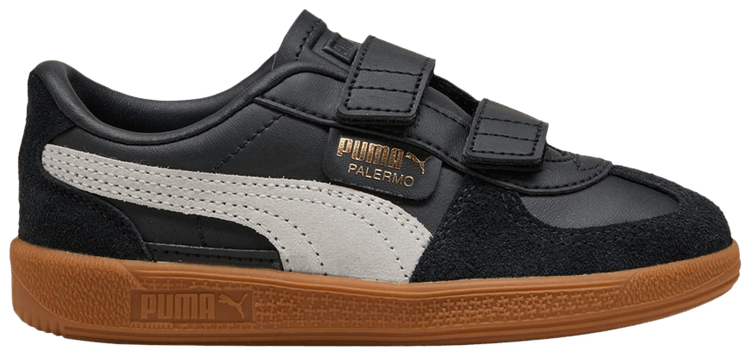 Puma Palermo Elevata Leather Little Kid Black Feather Grey Gum