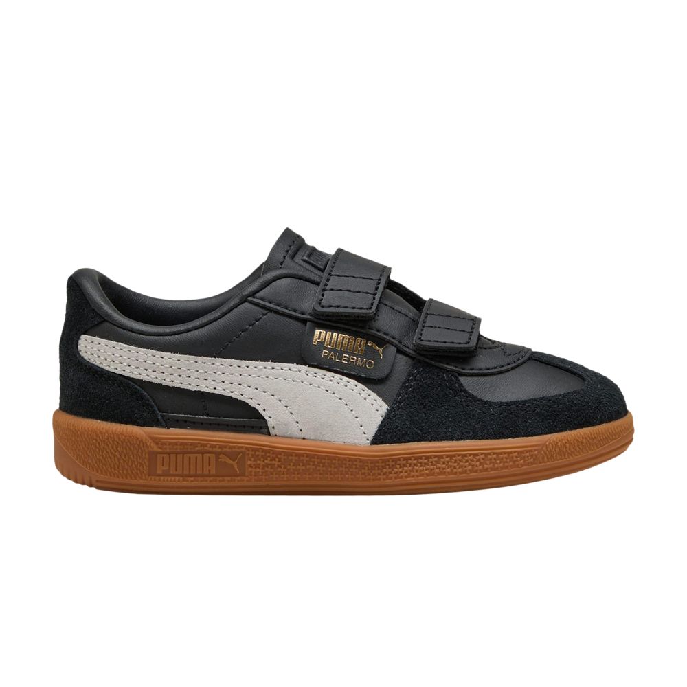 Pre-owned Puma Palermo Elevata Leather Little Kid 'black Feather Grey Gum' | Kid's Size 1.5