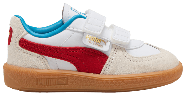 Puma Palermo Leather Toddler White Red